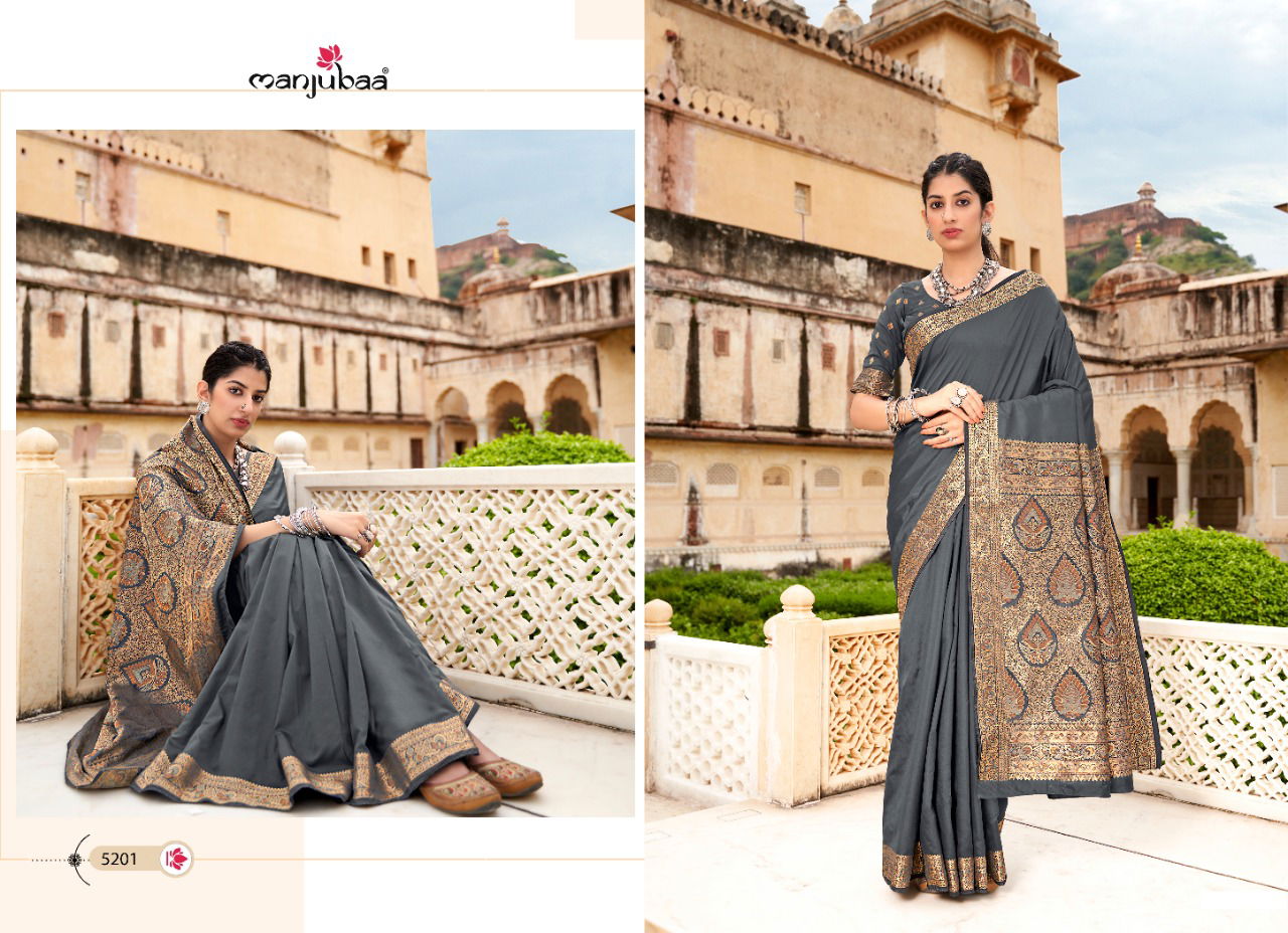 Majubaa Maheen Festive Wear Fancy Designer Silk Saree Collection